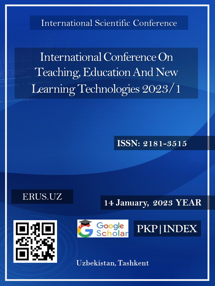 					View Vol. 1 No. 1 (2023): INTERNATIONAL CONFERENCE ON TEACHING, EDUCATION AND NEW LEARNING TECHNOLOGIES 2023/1
				